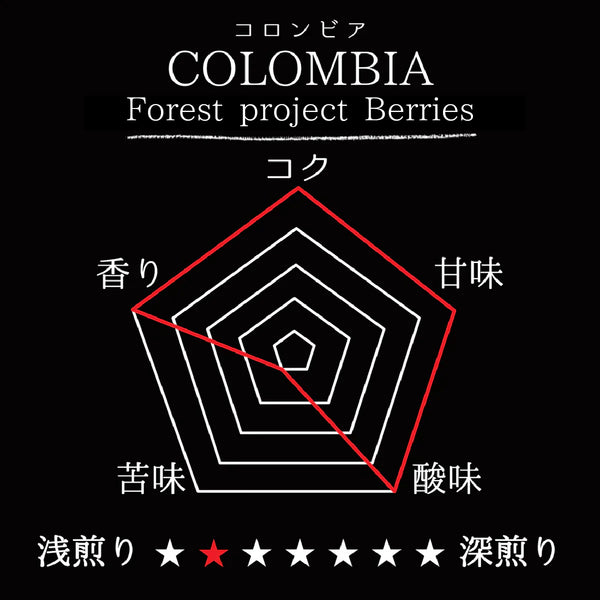 COLOMBIA-Forest project Berries／コロンビア フォレストプロジェクト ベリーズ(ｲﾝﾌｭｰｽﾞﾄﾞ）