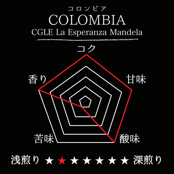 COLOMBIA- CGLE La Esperanza Mandela Natural／コロンビア CGLE ラ・エスぺランサ マンデラ(ﾅﾁｭﾗﾙ）