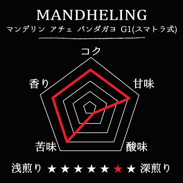 【SALE】MANDHELING-Aceh banda gayo G1/マンデリン アチェ バンダガヨ G1